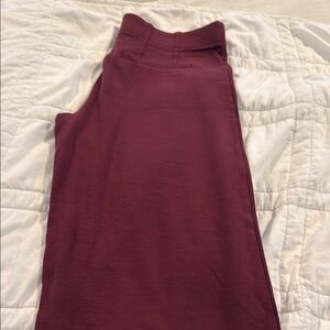 LOFT Red Midi Pencil Jumpsuit for Work